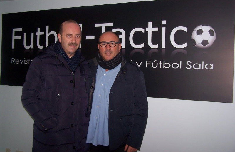 Con Juanjo Vila en las oficinas de Fútbol Táctico en Carballo.
