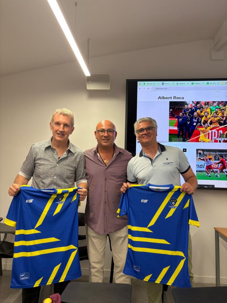 Toni Cortés, Ramón Barrés y Albert Roca en la jornada formativa de la Blanquerna-URL