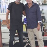 Agradecimiento de Toni Cortés. Toni Cortés con Eddie Cardoso.