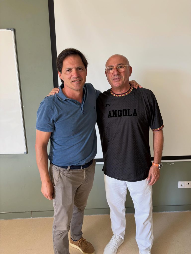 Toni Cortés con Albert Gil en INEFC