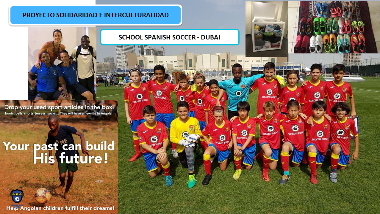 "Your past can build his future". Proyecto solidario desarrollado durante la participación de AFA en el International Football Cup U13 de Dubái.
