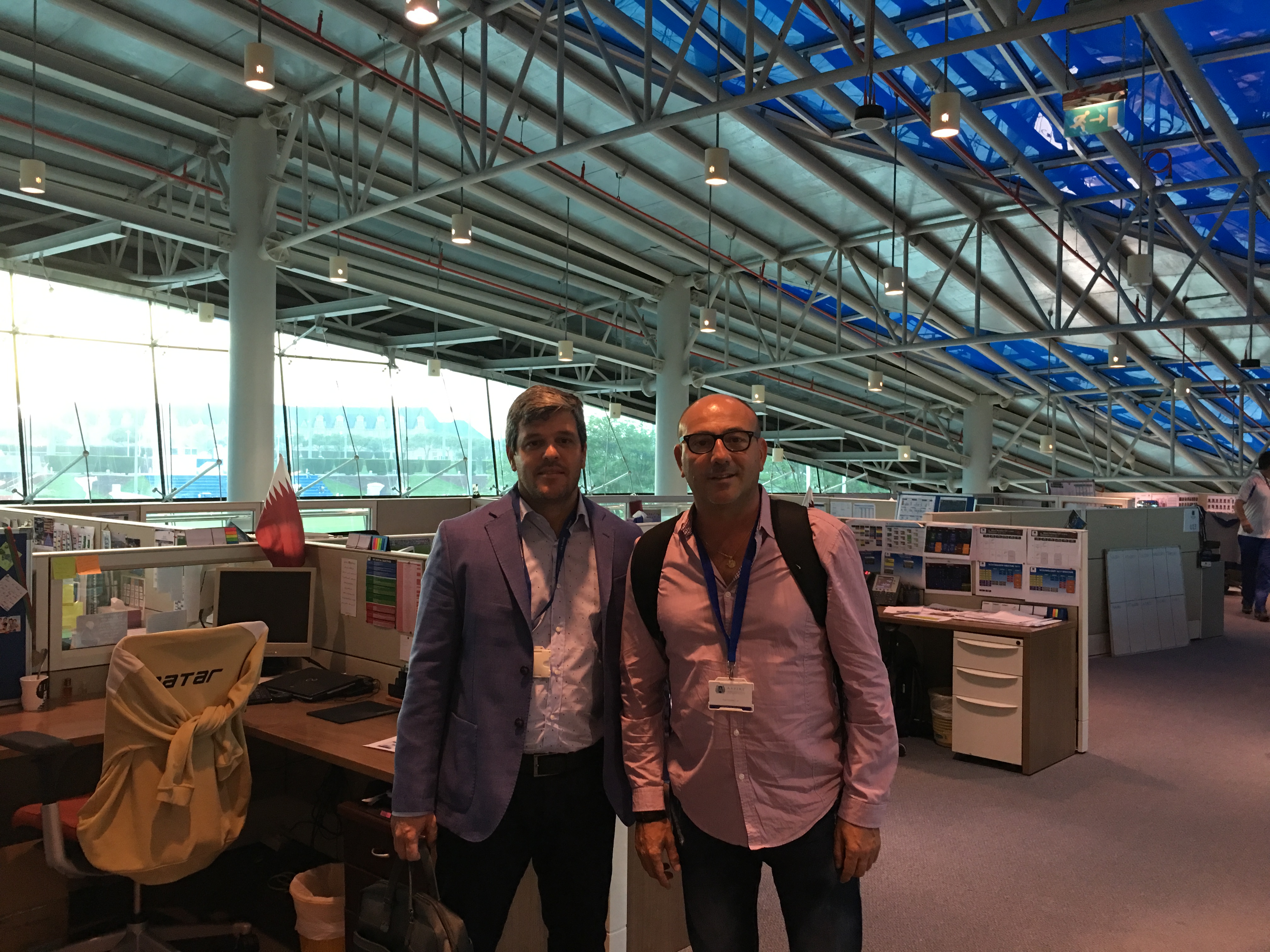 Visita a las instalaciones de Aspire Academy.