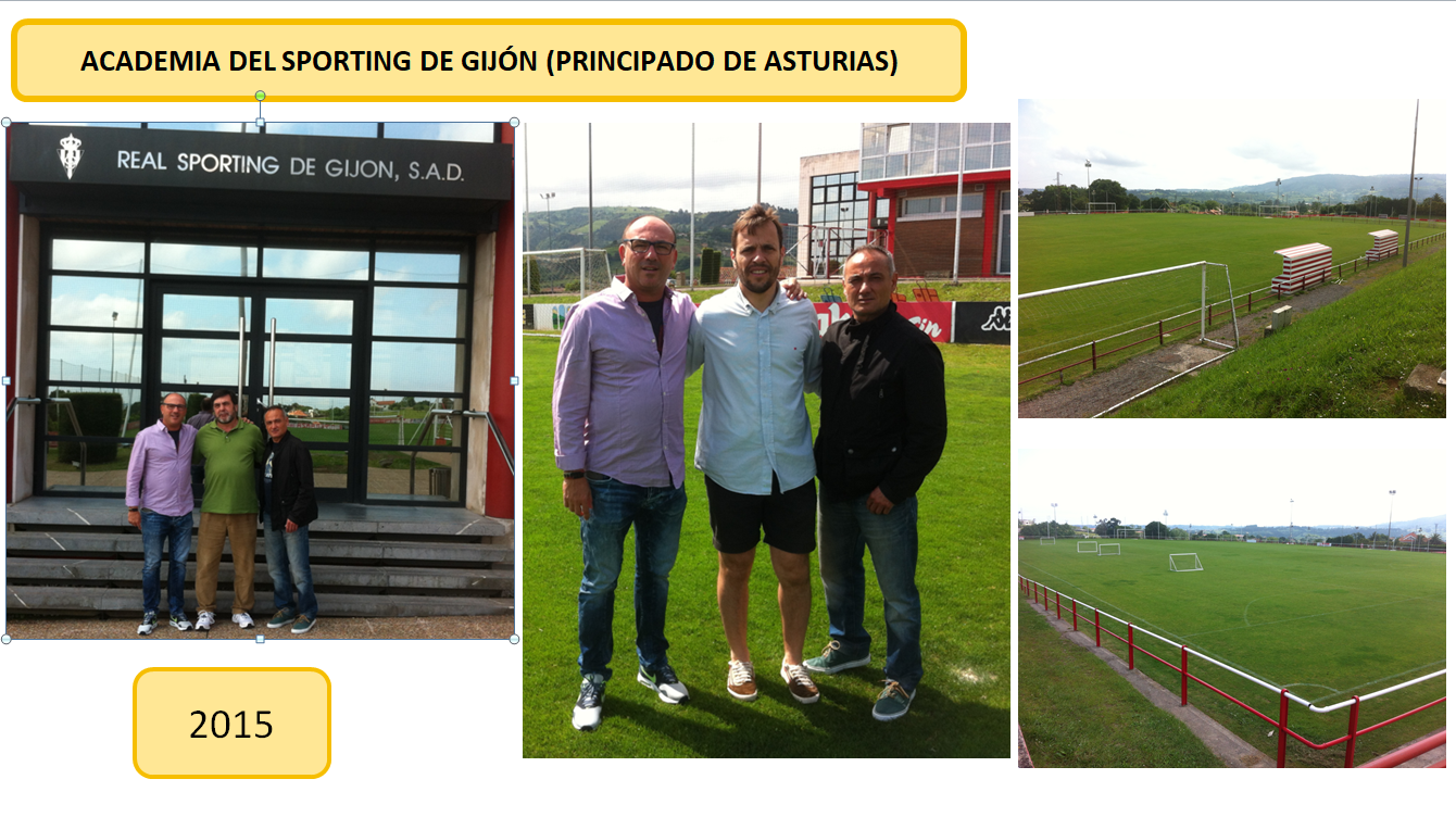 Visita a las instalaciones de Mareo y encuentro con profesionales vinculados al fútbol base del Real Sporting de Gijón y de la Federación Asturiana de Fútbol.